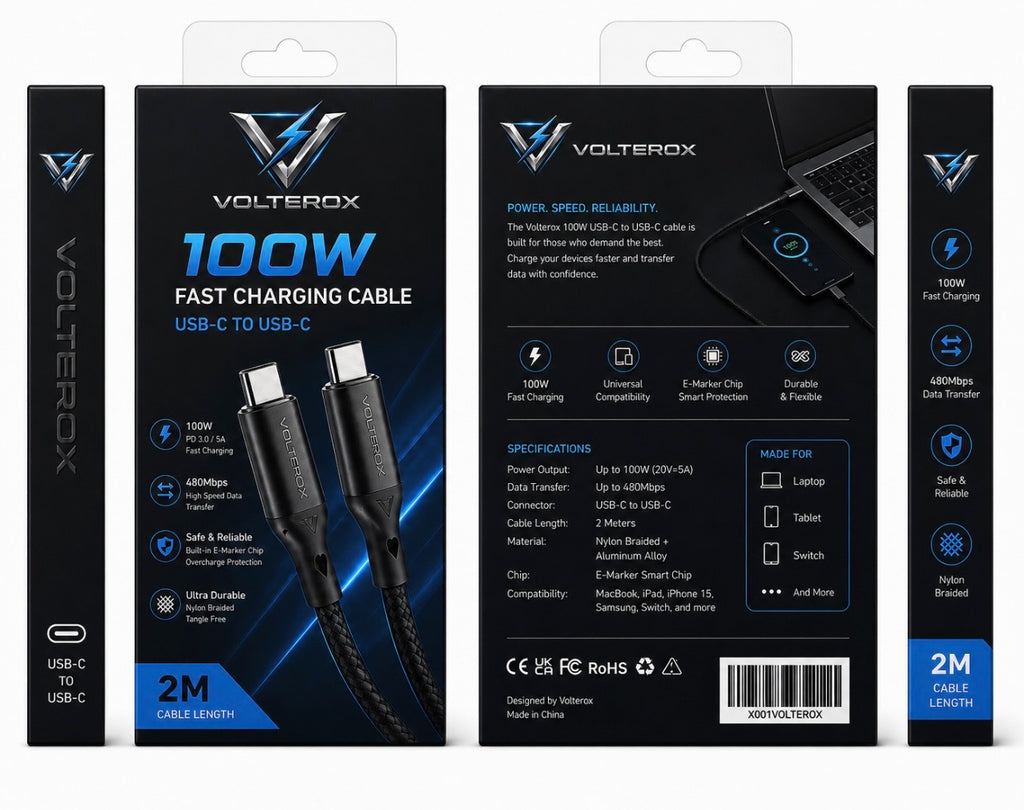 Volterox 100W USB-C Cable