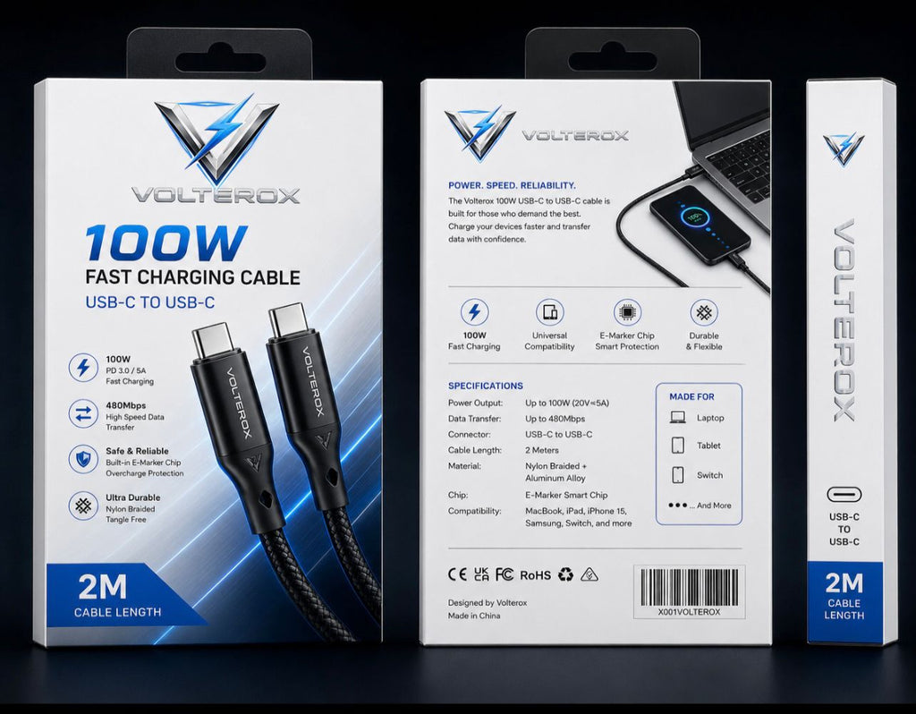 Volterox 100W USB-C Cable